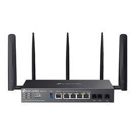 TP-Link Omada DR3650v-4G Router de Sobremesa Gigabit con Wi-Fi 6 AX3000, 4G LTE, DSL, 4 Puertos LAN, 2 USB 3.2, Negro