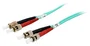 Equip 25224207 Cable de Fibra Óptica InfiniBand Multimodo OM3 50/125, 2m, Conectores ST-ST, LSZH, Color Turquesa/Azul