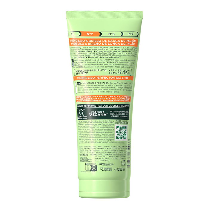 Garnier Fructis Liso Keratina Nº2 Acondicionador 200 ml (Reacondicionado)