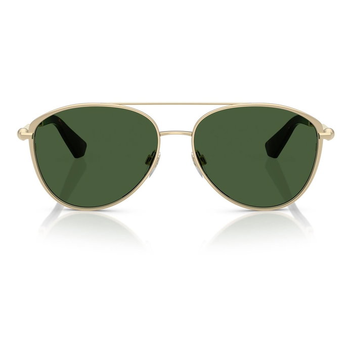 Burberry BE3157-110971 Gafas de sol unisex doradas con cristal verde