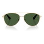 Burberry BE3157-110971 Gafas de sol unisex doradas con cristal verde