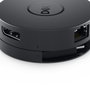 Dell DA300 Adaptador móvil USB-C con HDMI, VGA, DisplayPort y RJ-45, Negro