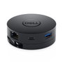 Dell DA300 Adaptador móvil USB-C con HDMI, VGA, DisplayPort y RJ-45, Negro