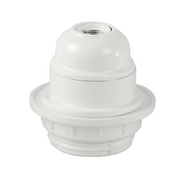 GSC Evolution Portalámparas de Baquelita Semiroscado E27 Blanco
