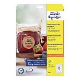AVERY Zweckform Etiquetas 5085 blancas 60,0 x 59,5 mm