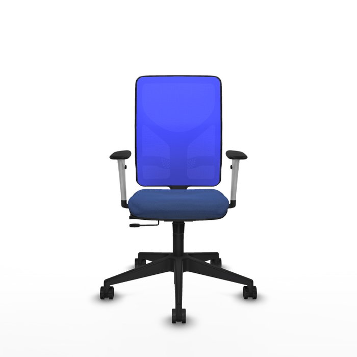 PIQUERAS Y CRESPO Silla de oficina Motilla con mecanismo Sincro/Traslack, Azul marino