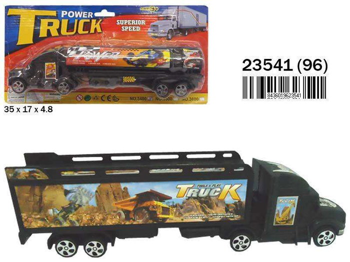 Rama Camión de Juguete Power Truck de plástico 35x17x4,8cm - Recomendado para niños de 3+ años, modelos surtidos (envío aleatorio)