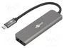 GOOBAY Hub USB 3.2 de 6 puertos en aluminio gris