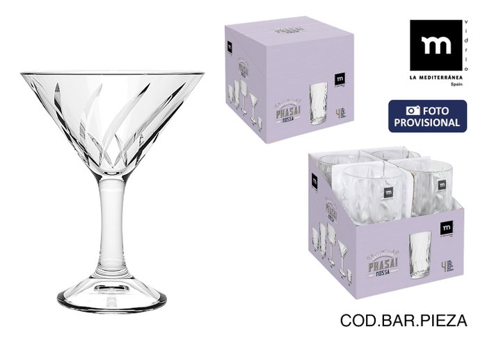 La Mediterranea Copa de Cóctel Phasai Nossa 200 ml (Pack de 24 unidades) La Mediterranea Copa de Cóctel Phasai Nossa 200 ml (Pack de 24 unidades)