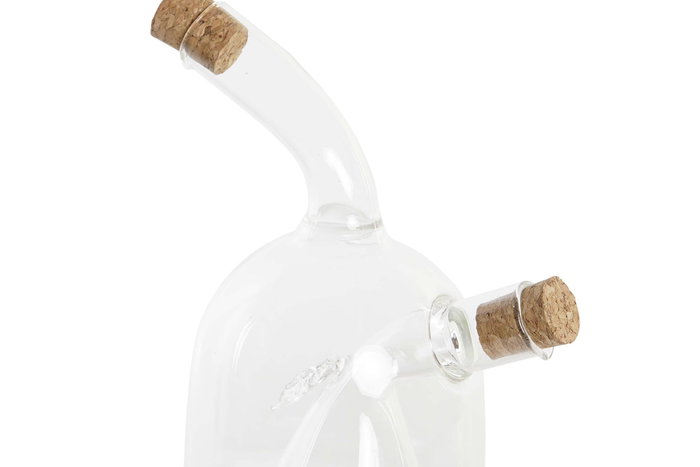 DKD Home Decor Aceitera y Vinagrera de Borosilicato Transparente 540 ml