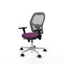 PIQUERAS Y CRESPO Silla de oficina Jorquera con mecanismo Sincro/Traslack, Morado y Gris