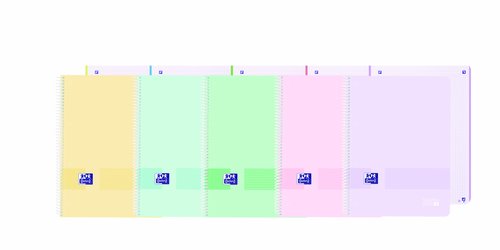 Bloc Oxford School Eu.Book 1 Live&Go Micro.Tapa Pp A4+ 80H Cuadric.5X5 90G Surtido Pastel (5 Col.) (Set de 5) Bloc Oxford School Eu.Book 1 Live&Go Micro.Tapa Pp A4+ 80H Cuadric.5X5 90G Surtido Pastel (5 Col.) (Set de 5)