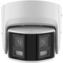 Hikvision Cámara IP Turret 4MP Panoramic AcuSense 2.8mm IR30 WDR H.265+ IP67 PoE Audio Alarma Micrófono Luz Disuasoria