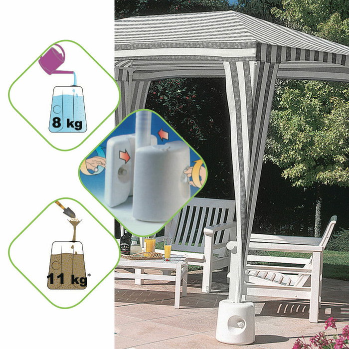 Eda Soporte para carpa rellenable 8 l ø24 x 25,5 cm Eda Soporte para carpa rellenable 8 l ø24 x 25,5 cm