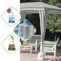 Eda Soporte para carpa rellenable 8 l ø24 x 25,5 cm