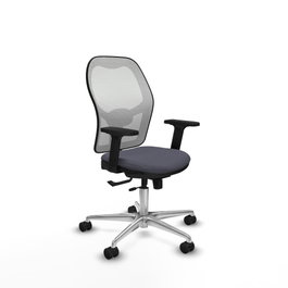 PIQUERAS Y CRESPO Silla de oficina Jorquera Gris oscuro y Blanco