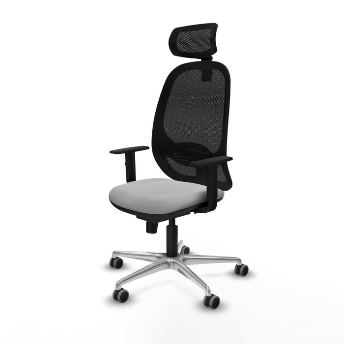 PIQUERAS Y CRESPO Silla de oficina Cilanco con mecanismo Sincro, Gris claro y Negro PIQUERAS Y CRESPO Silla de oficina Cilanco con mecanismo Sincro, Gris claro y Negro