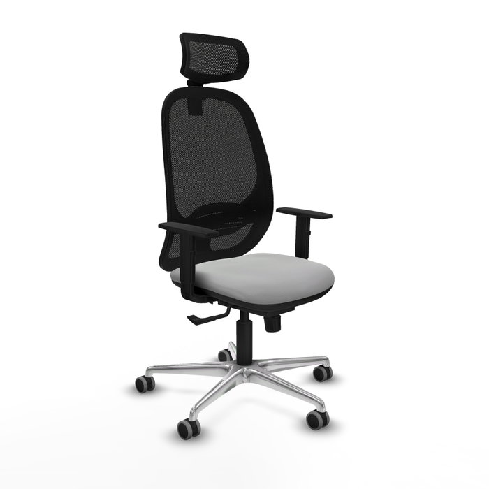 PIQUERAS Y CRESPO Silla de oficina Cilanco con mecanismo Sincro, Gris claro y Negro PIQUERAS Y CRESPO Silla de oficina Cilanco con mecanismo Sincro, Gris claro y Negro