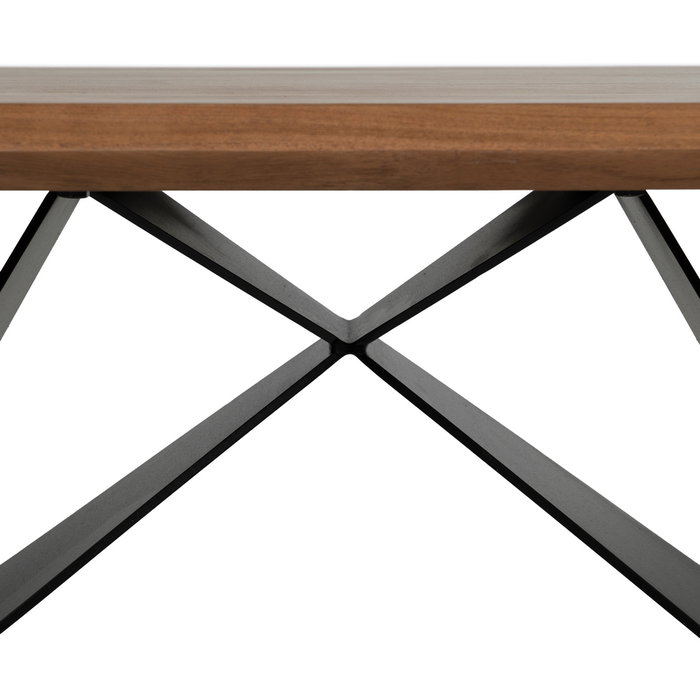 Mesa Centro Madera-Metal Salón 110 X 60 X 41 cm