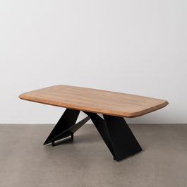 Mesa Centro Madera-Metal Salón 110 X 60 X 41 cm