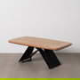 Mesa Centro Madera-Metal Salón 110 X 60 X 41 cm
