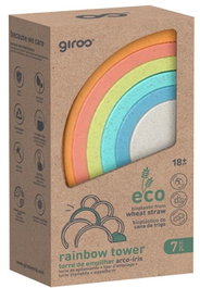 GIROS Torre Apilable Arcoiris 7 Pzs Bio Plastico Eco