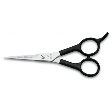 Tres Claveles Tijera de Peluquería Scuola 5 Pulgadas Negra