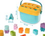 KioKids Cubo Juguete con Formas Encajables Educativo para Aprender Letras y Formas Geométricas Multicolor +12 Meses