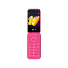 SPC WILD Teléfono Móvil Básico 4G sin Internet, Pantalla 2.8", Juego Snake, Radio FM, Linterna, Cámara, Batería Larga Duración, Color Rosa, Diseño Tipo Concha