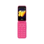 SPC WILD Teléfono Móvil Básico 4G sin Internet, Pantalla 2.8", Juego Snake, Radio FM, Linterna, Cámara, Batería Larga Duración, Color Rosa, Diseño Tipo Concha