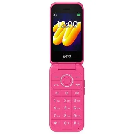 SPC Teléfono Móvil WILD para Personas Mayores 4G Rosa con Pantalla Doble y Botón SOS SPC Teléfono Móvil WILD para Personas Mayores 4G Rosa con Pantalla Doble y Botón SOS