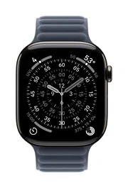 Apple Correa Deportiva Loop Deportivo MGDH4ZM/A para Apple Watch 44/45/46/49 mm - Grupo de roca magnético, color marina, material poliéster, talla S/M, broche magnético
