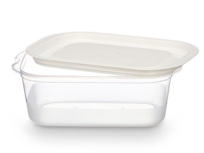 Leknes Set 5 Fiambreras Plástico Rectangular 1000ml 20x14x13cm Aptas para Lavavajillas y Microondas (Set de 12)