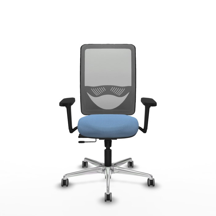 PIQUERAS Y CRESPO Silla de oficina Zulema con mecanismo Sincro/Traslack, Azul cielo y Gris PIQUERAS Y CRESPO Silla de oficina Zulema con mecanismo Sincro/Traslack, Azul cielo y Gris