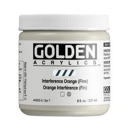 Golden Acrílico Heavy Body Interferencia Naranja (Fino) 237 ml