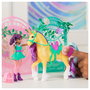 Spin Master Unicorn Academy - Ava y Einhorn Leaf Stall Set de Juego con Efecto Cambiante de Color, 15 Accesorios, Muñeca y Unicornio, Juguete para Niñas de 4+ Años