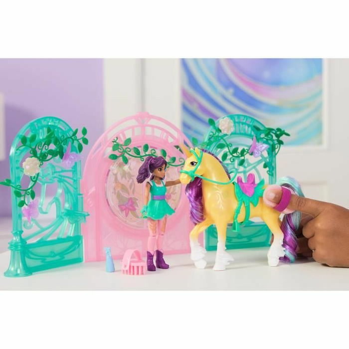 Spinmaster Unicorn Academy Ava & Leaf Stall Playset con efecto de cambio de color Spinmaster Unicorn Academy Ava & Leaf Stall Playset con efecto de cambio de color