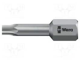 WERA Punta de destornillador Torx® TX15 1/4 pulgadas 25 mm TORSION