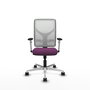 PIQUERAS Y CRESPO Silla de oficina Motilla con mecanismo Sincro, Morado y Blanco