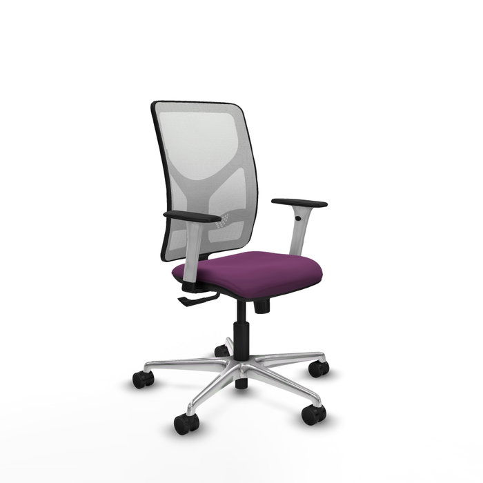 PIQUERAS Y CRESPO Silla de oficina Motilla con mecanismo Sincro, Morado y Blanco PIQUERAS Y CRESPO Silla de oficina Motilla con mecanismo Sincro, Morado y Blanco