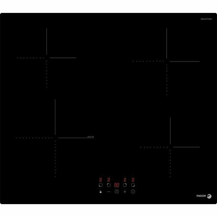 Fagor FTI468 Placa de inducción de 4 fuegos, 59 cm, Cristal negro Fagor FTI468 Placa de inducción de 4 fuegos, 59 cm, Cristal negro
