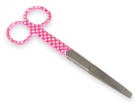 GIMA SPA Tijeras Rectas Filo/Romo Fantasy Corazones 14cm GIMA SPA Tijeras Rectas Filo/Romo Fantasy Corazones 14cm