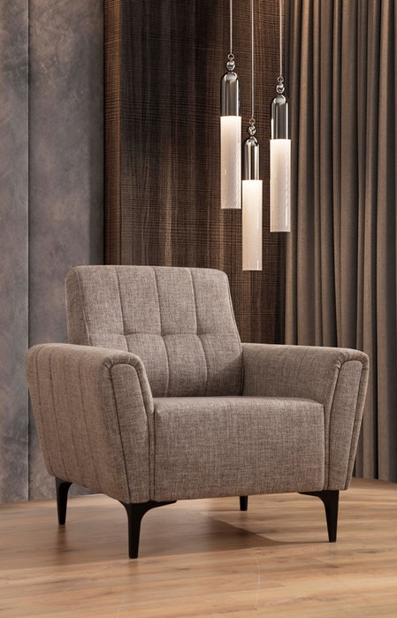 Atelier Del Sofa Sofá 1 Plaza Hamlet Light Brown 90x95x77 cm