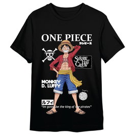 TOEI ANIMATION Camiseta One Piece Monkey D. Luffy Anime Adulto Talla L - 100% Algodón 165gr