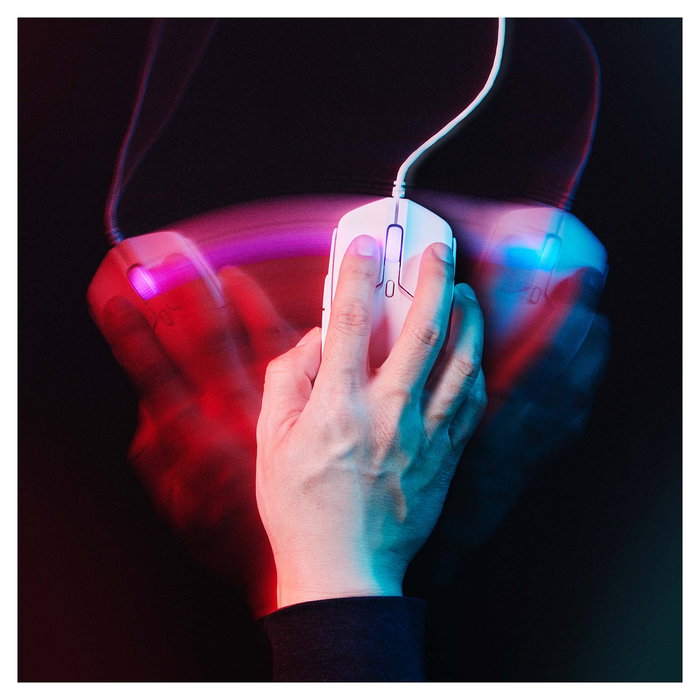 HyperX Pulsefire Haste 2 Wired - Ratón Gaming Blanco (6N0A8AA)