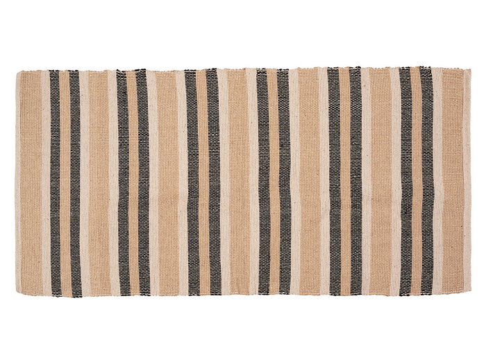 Giftdecor Alfombra 3 Colores Marron Blanco Negro 70 x 140 cm 100% Algodon (Set de 8) Giftdecor Alfombra 3 Colores Marron Blanco Negro 70 x 140 cm 100% Algodon (Set de 8)