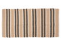 Giftdecor Alfombra 3 Colores Marron Blanco Negro 70 x 140 cm 100% Algodon (Set de 8)