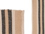 Giftdecor Alfombra 3 Colores Marron Blanco Negro 70 x 140 cm 100% Algodon (Set de 8)