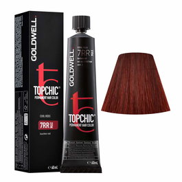 TopChic, Tinte permanente para el cabello, 7RR Red Passion, 60 ml