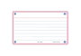 Oxford Fichas Flash 2.0 Rosa 125x75mm (A7) Pack de 30